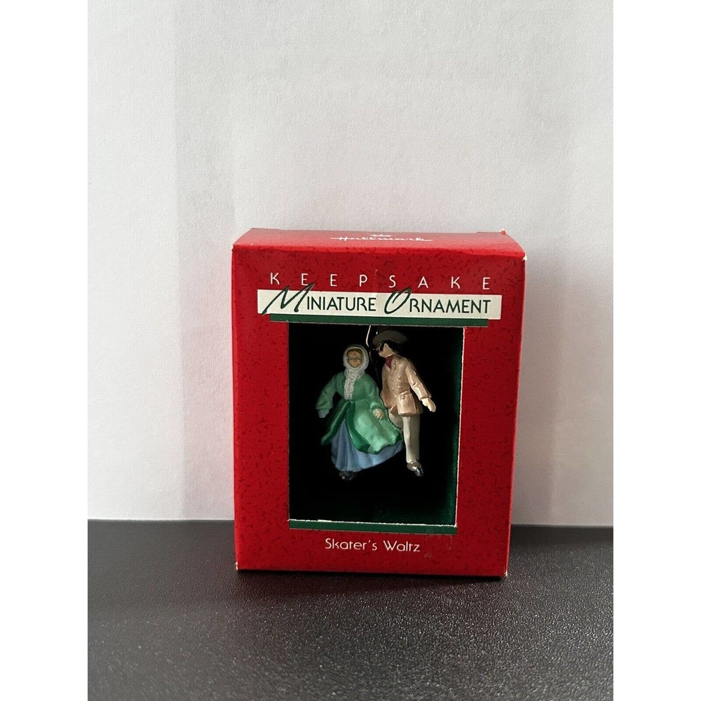 1988 Hallmark Keepsake Miniature Skater's Waltz Christmas Ornament